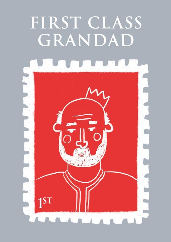 First Class Grandad, Grandfather, Father's Day Card created by By Big Will Limited