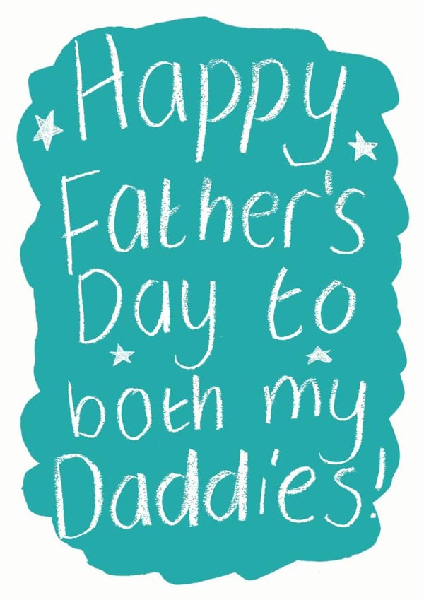 Father's day card for two daddies created by Alexia Claire