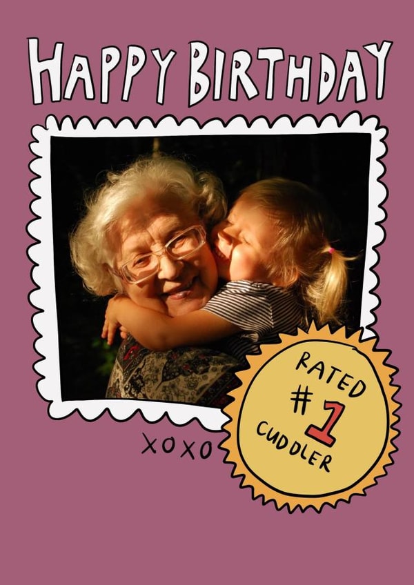 Personalised photo birthday card created by Che Dyer