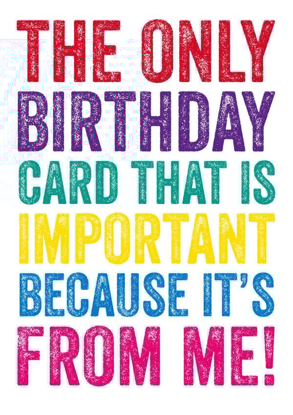 Cheeky From Me Birthday Card created by Do You Punctuate?