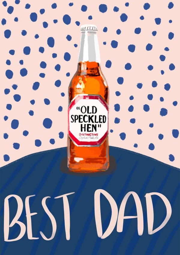 Best Dad Fathers day card created by Alice Clarke