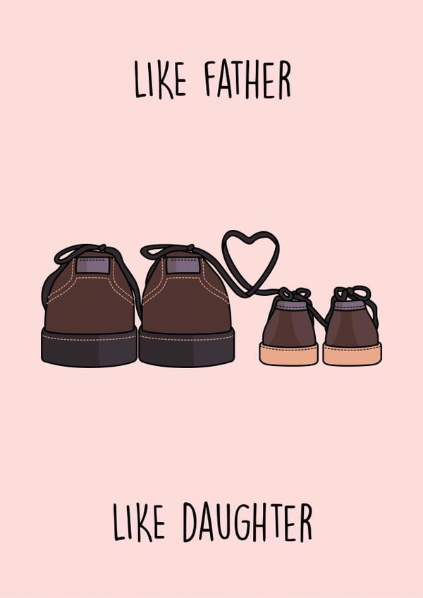 Father's day card from daughter created by Rishi