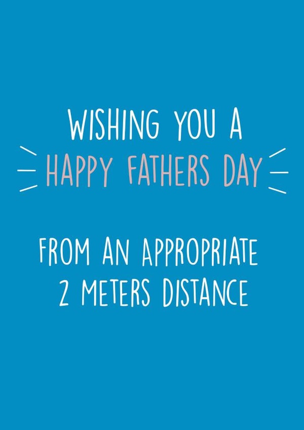 Fathers Day Social Distance Card created by Nuu Cards