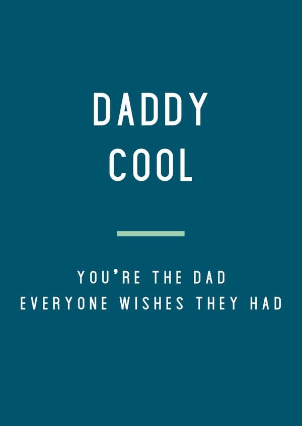 Daddy Cool Father's Day Card created by Megan Claire