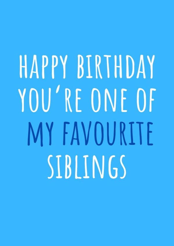 Funny brother birthday card created by Amy (Hedgecards)