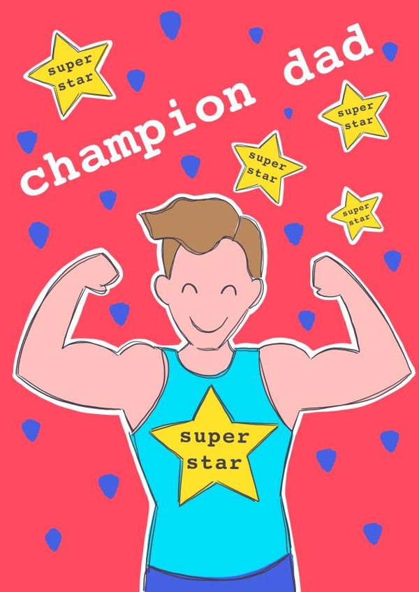 Father’s Day champion dad created by Charlotte Eldred