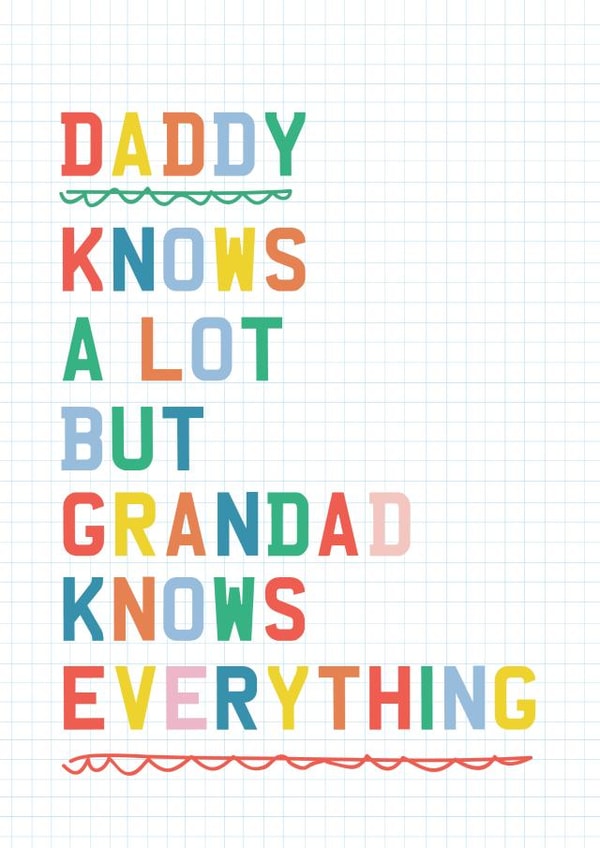 Clever Grandad Father's Day Card created by TillieMint