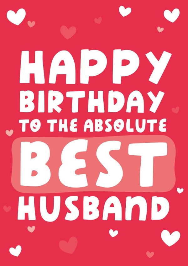 Best Husband Birthday Card created by Yasmin Atherton