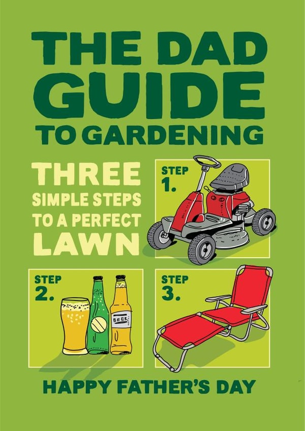 Funny Father’s Day card for a gardening Dad. created by The Typecast Gallery