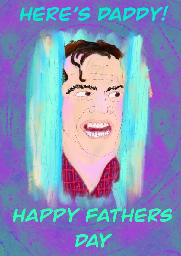 Here's Johnny1 fathers day card created by Jenny Goldie
