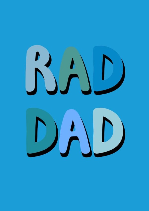 Rad Dad Father’s Day Card created by Ellie Ward