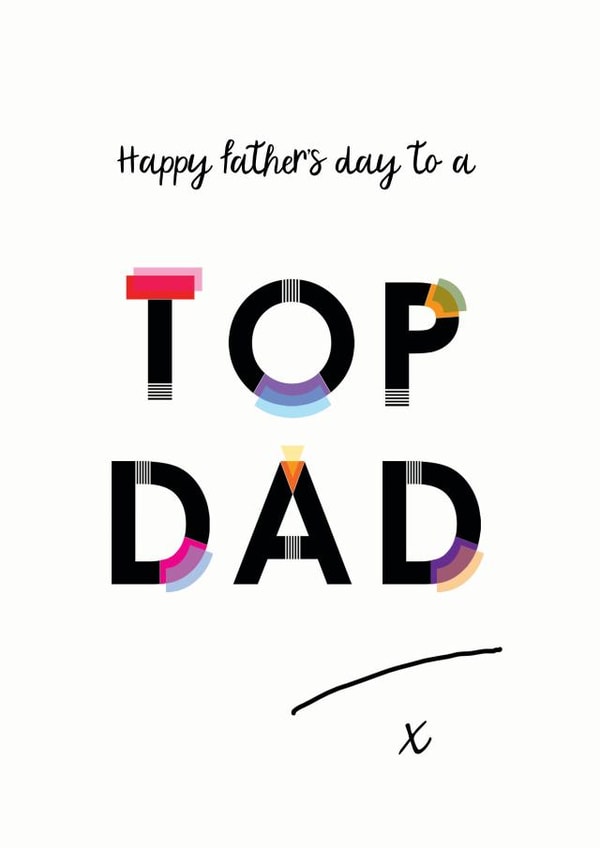 Happy father's day to a top dad created by Hey Jude