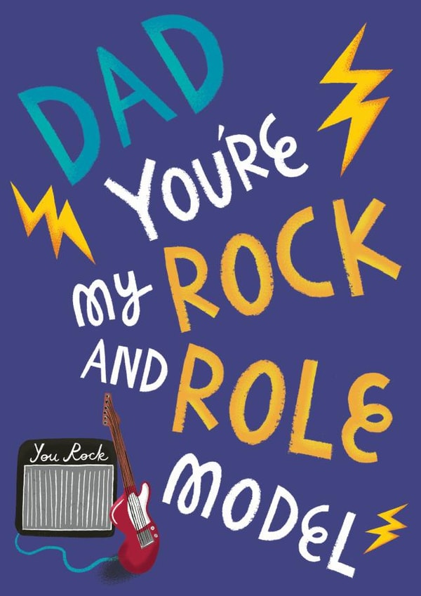 Dad, You're My Rock and Role Model created by @AimeeStevens.Design