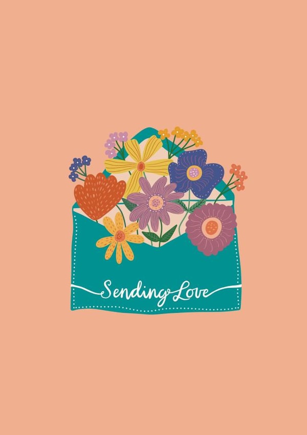 Sending Love Floral card created by Rachel Singh