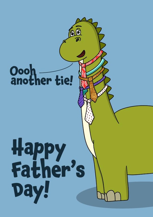 Too Many Ties Fathers Day Card created by BeckiLamby