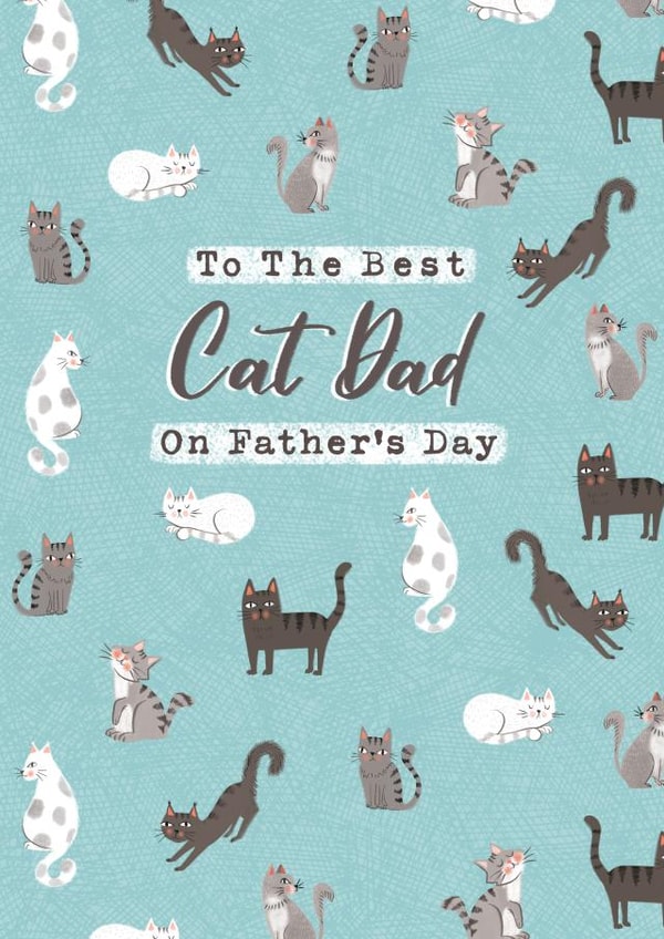 Father's Day - For Dad - Cats - cat dad created by Dalia Clark Design
