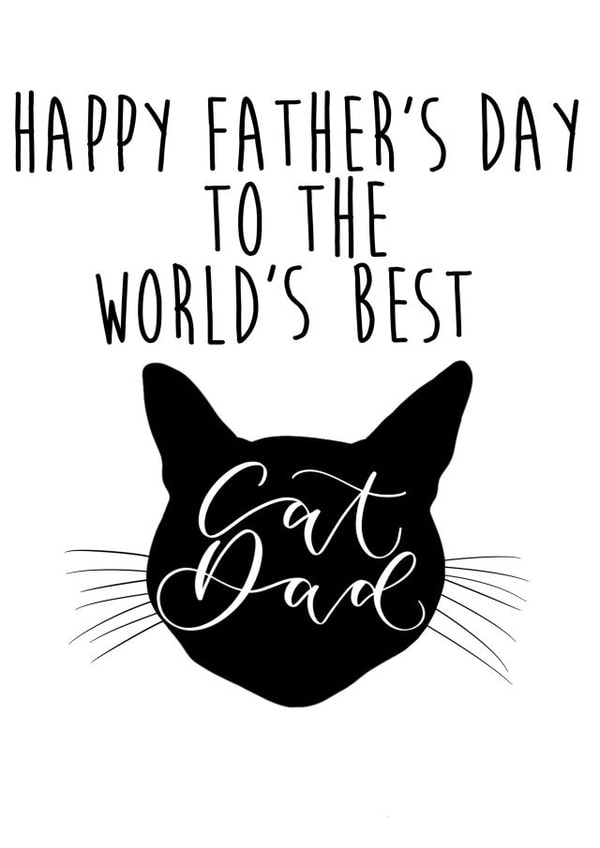 Father’s Day card from the cat created by The Amyverse