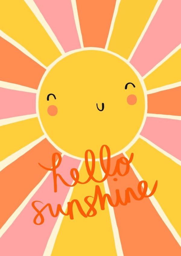 Hello sunshine card created by Nicola Watson