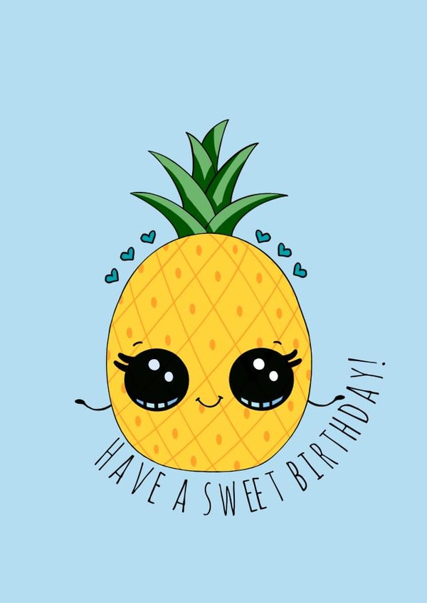 Sweet Pineapple Birthday Card created by Sophie Dean