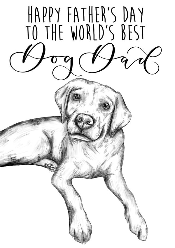 Father’s Day card from the dog created by The Amyverse