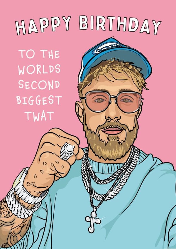 Jake Paul Birthday card created by Mr Muir