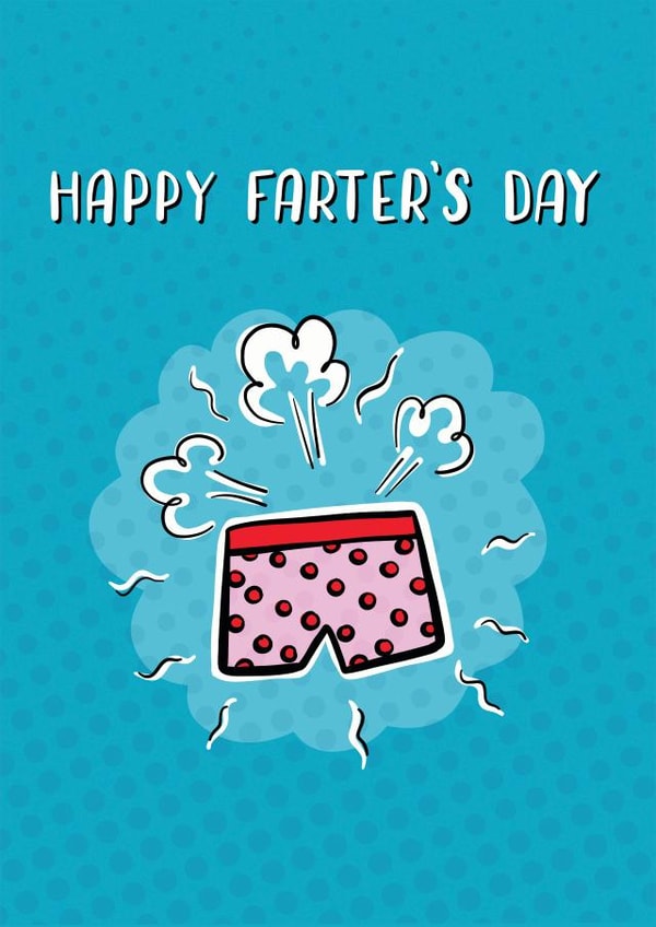 Farting Father’s Day Pants created by Ellie Newbury