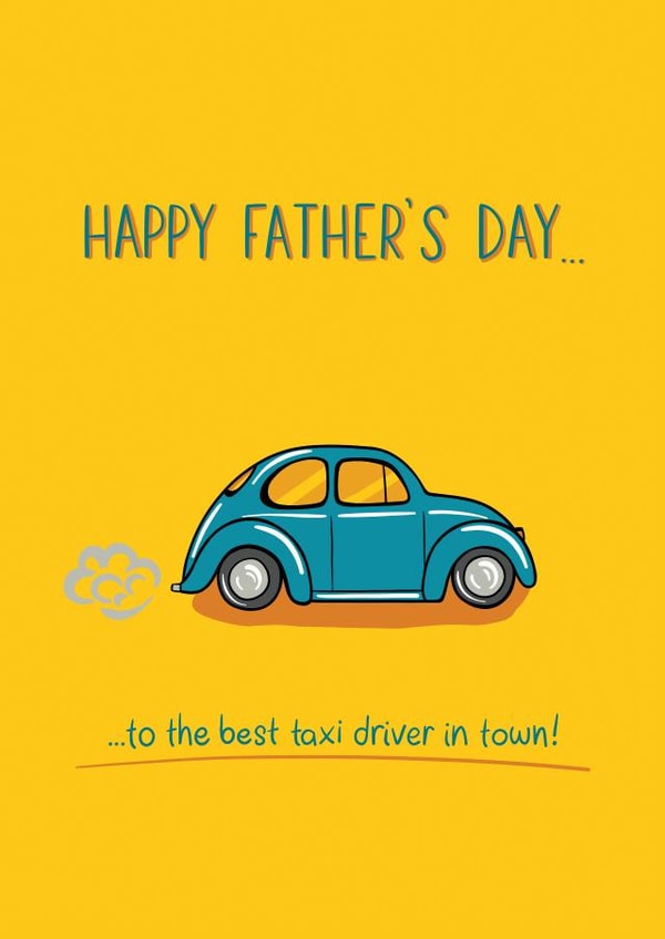 Best Taxi Driver in Town, Father's Day Card created by Ellie Newbury