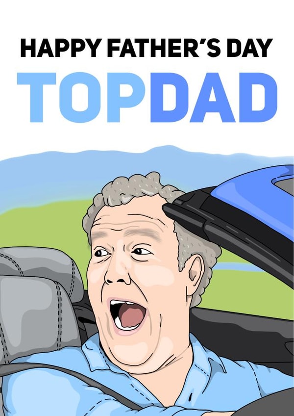 Top Dad Top Gear Father's day card created by Bubble&Cheek