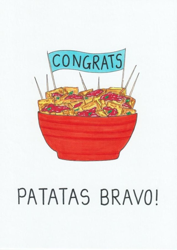 Tapas Congratulations Card created by Ow Cards