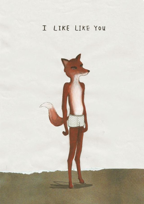 I like like you Valentines card created by Greyling Post