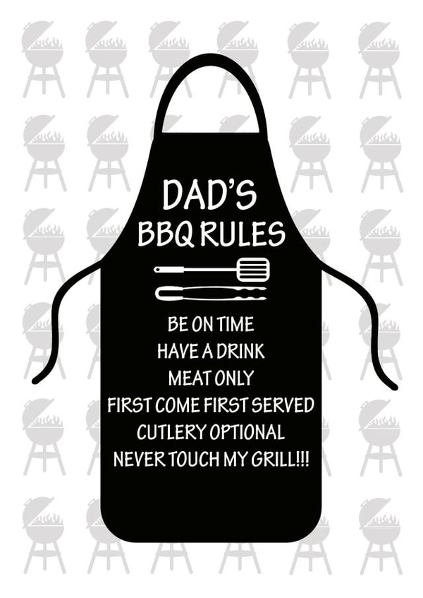 Dad's BBQ Rules Father's Day Card created by Simply Nix