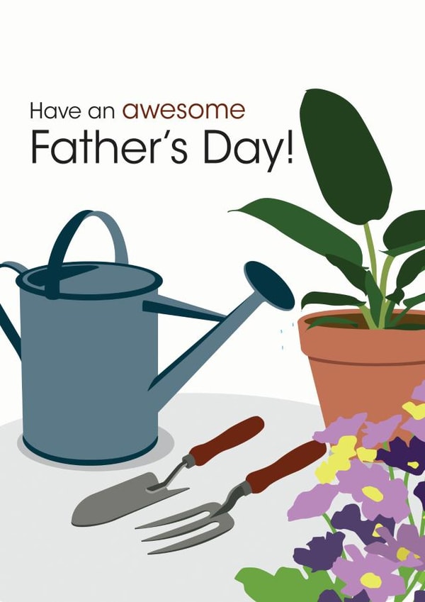 Awesome Gardening Father's Day card created by Jackie Ponwaye