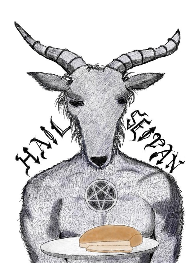 Hail Seitan! Plant based meat alternative card. created by Miasma