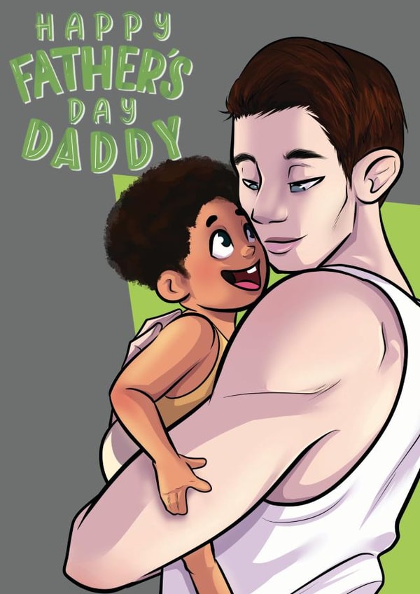 Loving dad Father's Day card created by InclusiviTwee