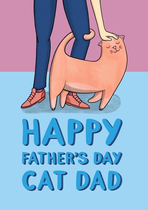 Happy Father's Day Cat Dad created by Drawn to Cats