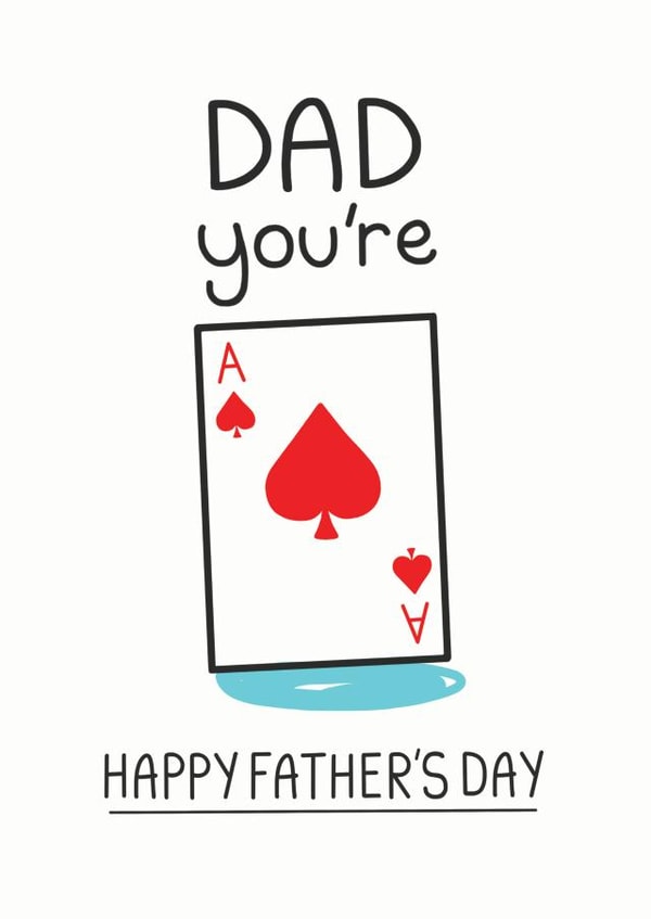 Ace Dad Father's Day Card created by Doodlesworth