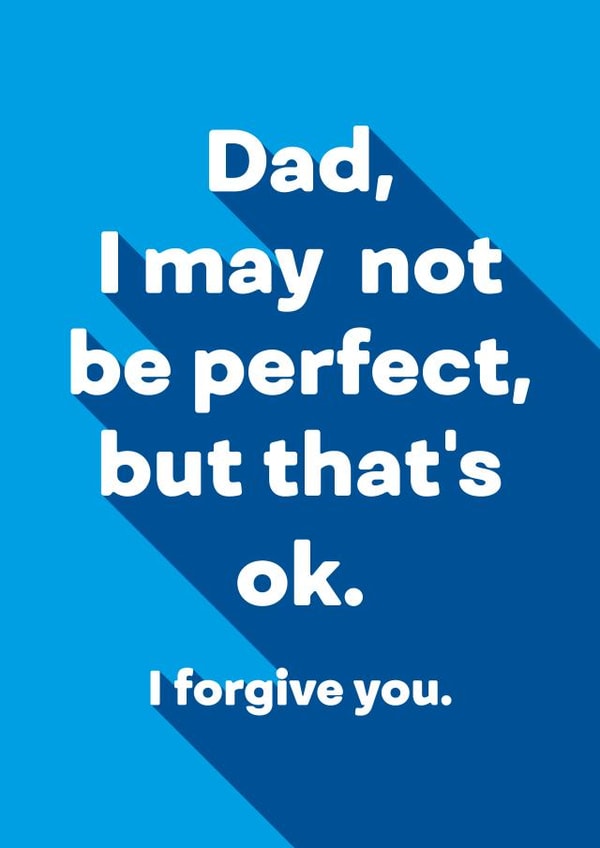 I may not be perfect Father's Day Card created by Ginger Ink Design