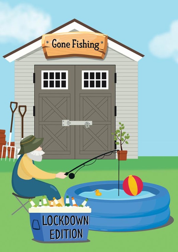Gone Fishing Lockdown Edition created by Paper Jungle