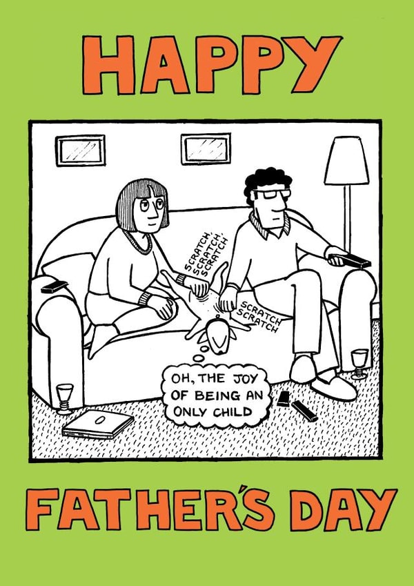 Funny Father's Day Card for a Dog Dad from Off The Leash created by Off The Leash Cartoons by Rupert Fawcett