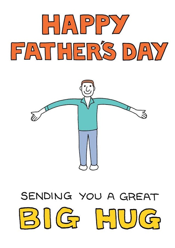 Big Hug From Your Son - Father's Day Card from Happy Octopus created by Happy Octopus by Rupert Fawcett