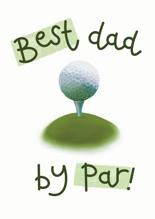 Punny Golf Father's Day Card created by Hot Dog greetings