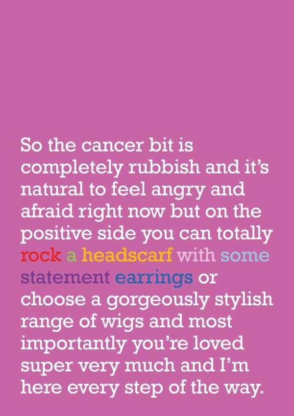Rock A Headscarf: Cancer Card For Friend Or Loved One created by The Right Lines