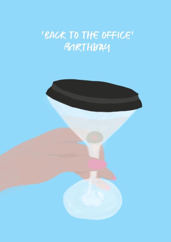 'Back to the office' Birthday Card created by Eliza Grace Studio