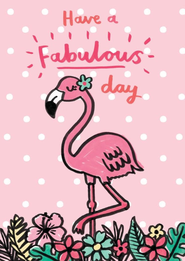Birthday flamingo card created by Jenny Seddon