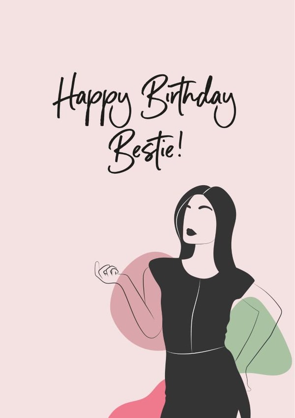 Bestie Birthday Card created by EST Design