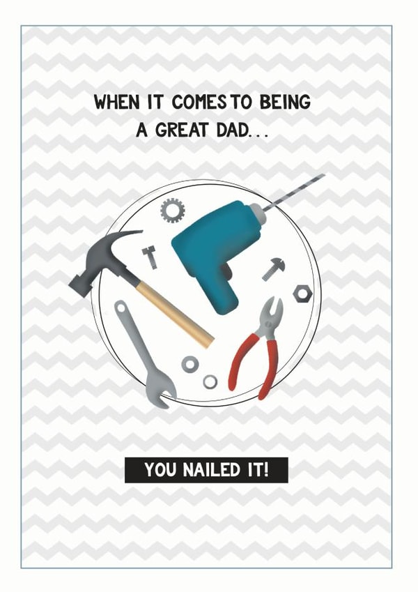 You Nailed It Dad card created by Cloud 9 Design