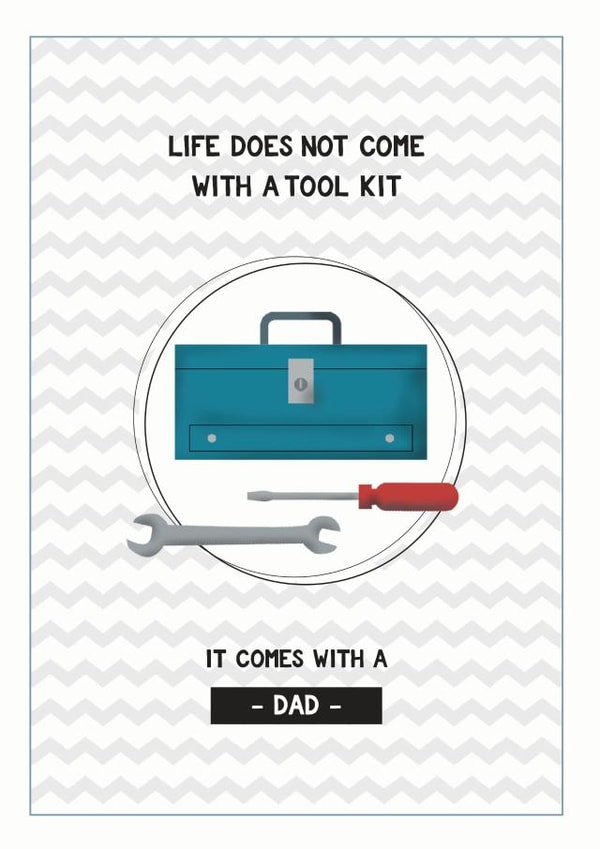 Dad is your toolkit card created by Cloud 9 Design