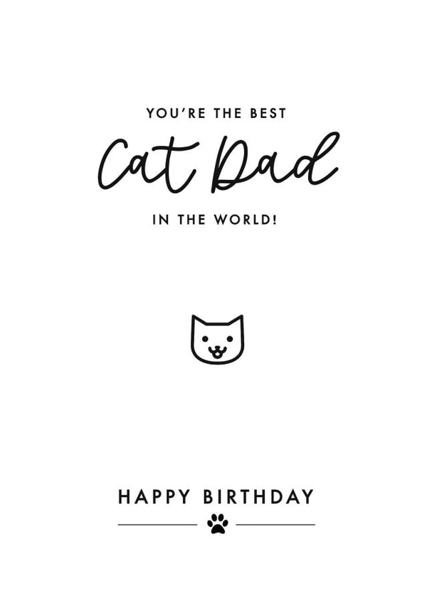 Cat Dad Birthday Card created by Jodie Gaul & Co