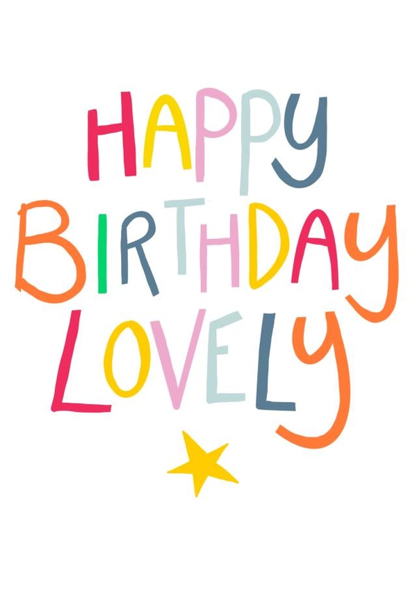 Happy birthday lovely birthday card created by Ink & Etch