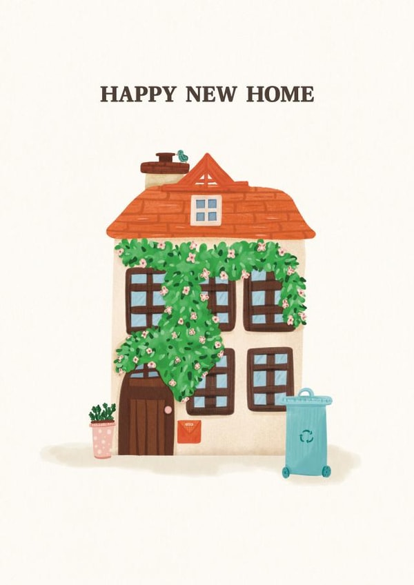 Happy New Home Cute House Card created by Fruit Fly Press